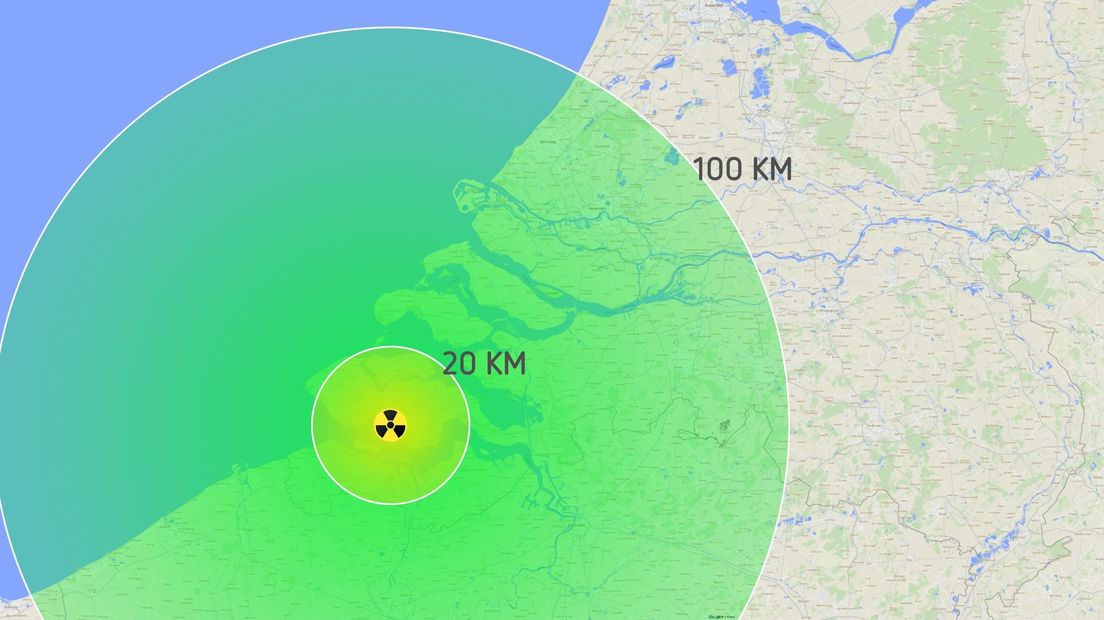 Alle Zeeuwen onder de 40 die binnen 20 kilometer van de kerncentrale wonen, krijgen jodiumpillen opgestuurd