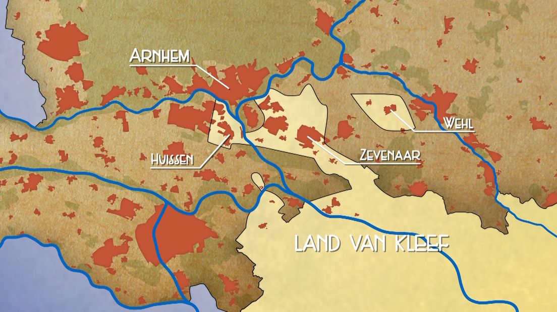 Grote delen van de Liemers en de Overbetuwe waren lange tijd in handen van de Duitsers. In de zeventiende eeuw werd de regio aangestuurd vanuit het kasteel in Kleef. Huissen, Zevenaar, Wehl en wat kleine dorpen waren enclaves van het Duitse Kleef. En daar kun je nu nog steeds de Duitse invloeden merken.