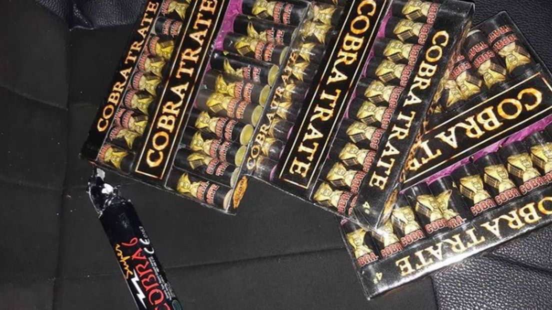 Illegaal vuurwerk van een eerdere vangst door de politie