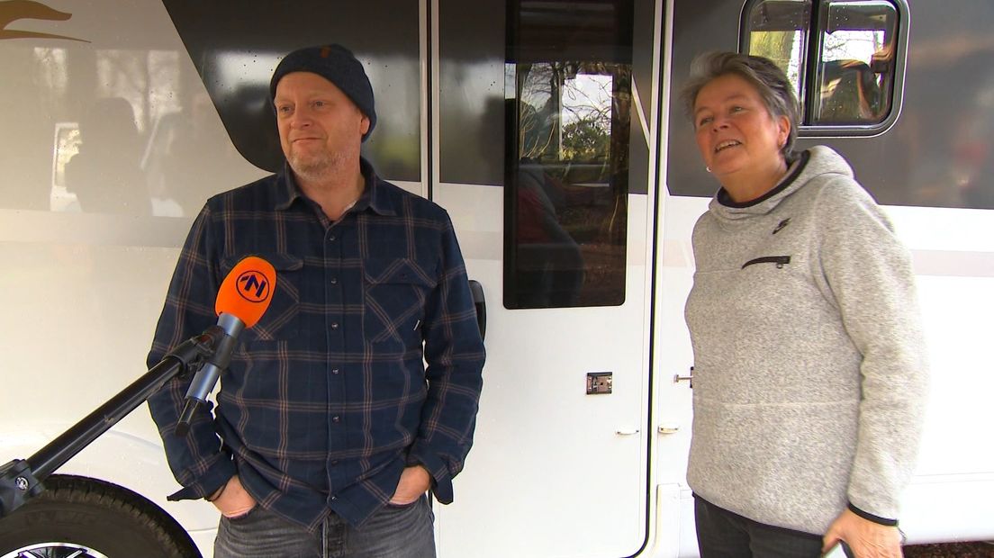 Erwin en Greetje Aldershof, in januari dit jaar in Expeditie Grunnen