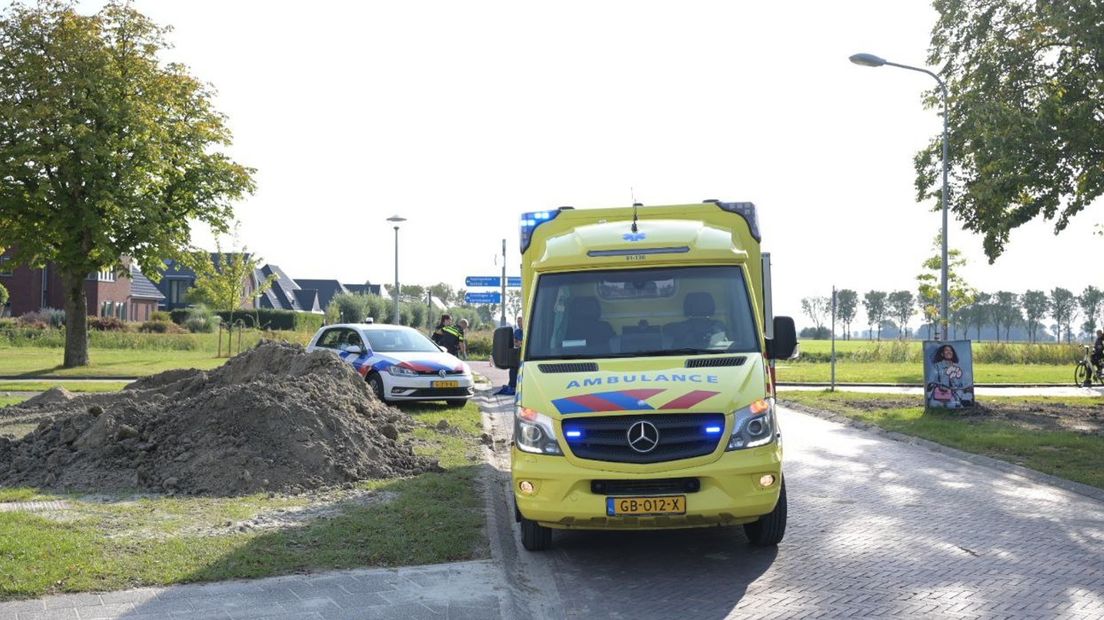 Hulpdiensten ter plaatse in Loppersum
