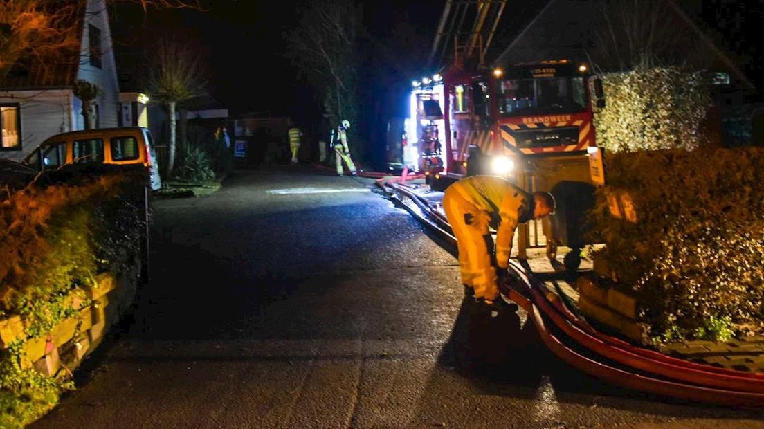 Brand in schuur in Blokzijl