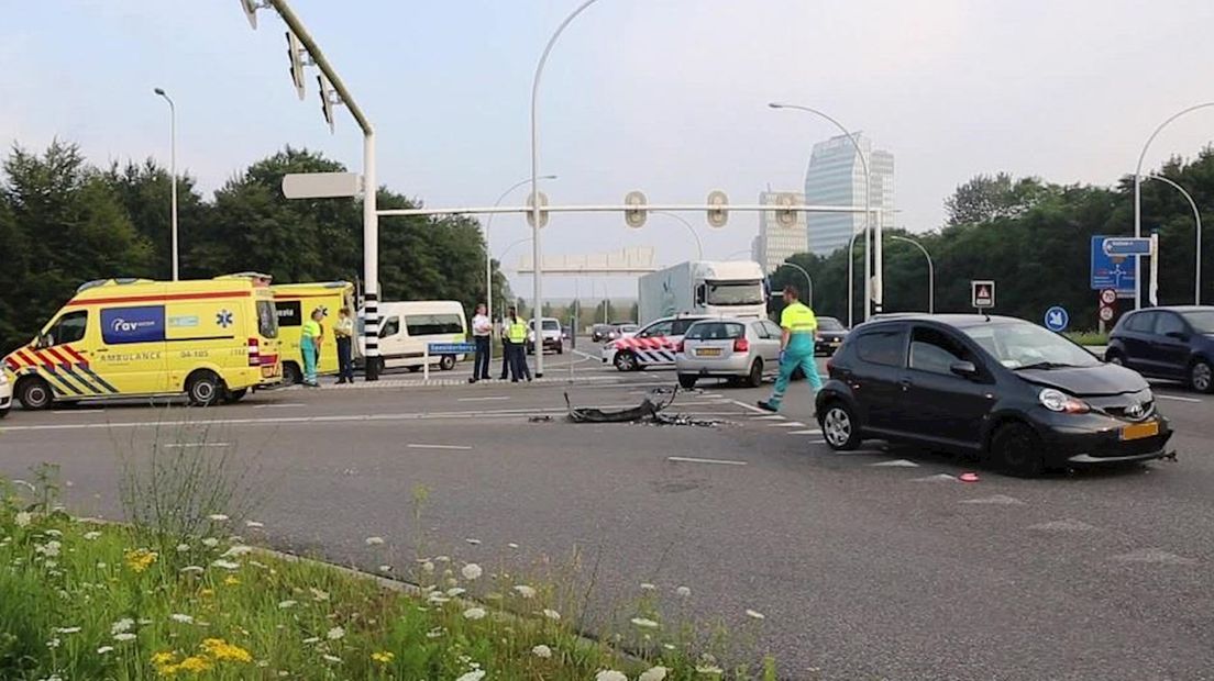 Ongeluk op IJsselallee in Zwolle
