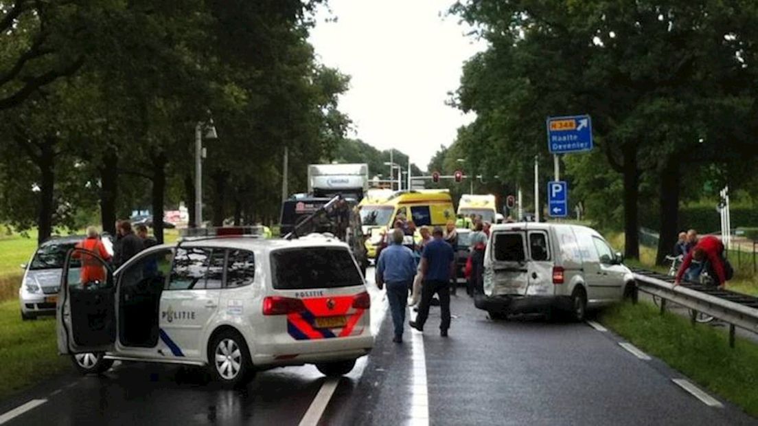 Ongeval op N35 bij Raalte