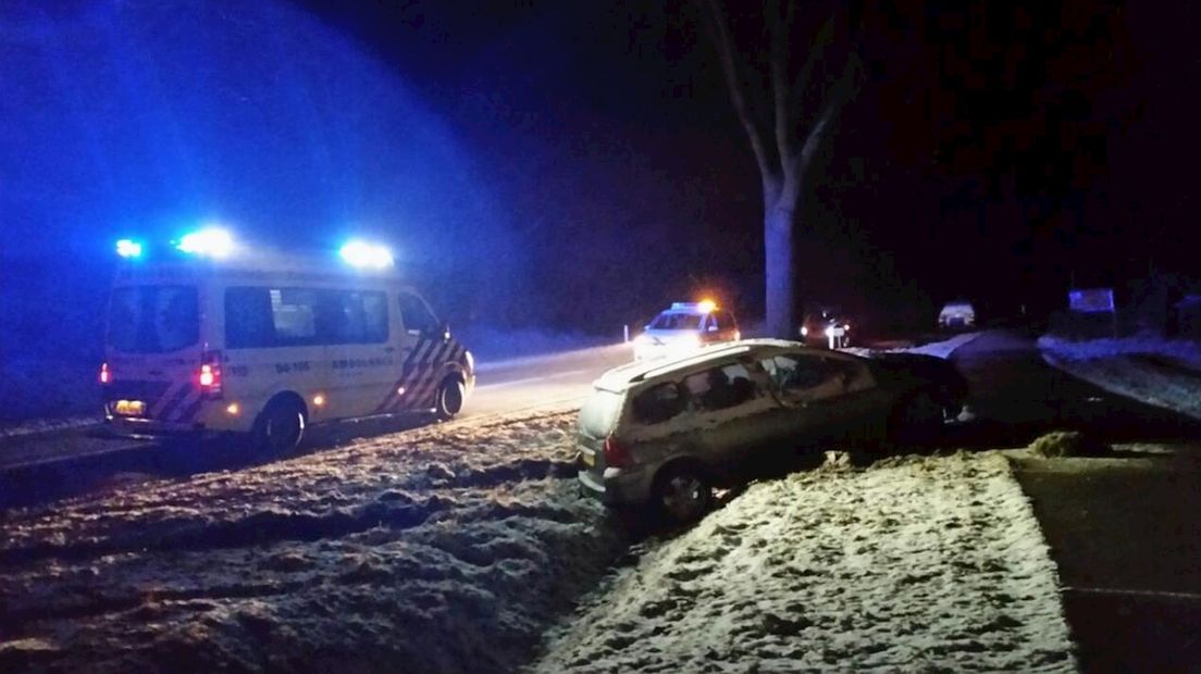 Bestuurder naar het ziekenhuis