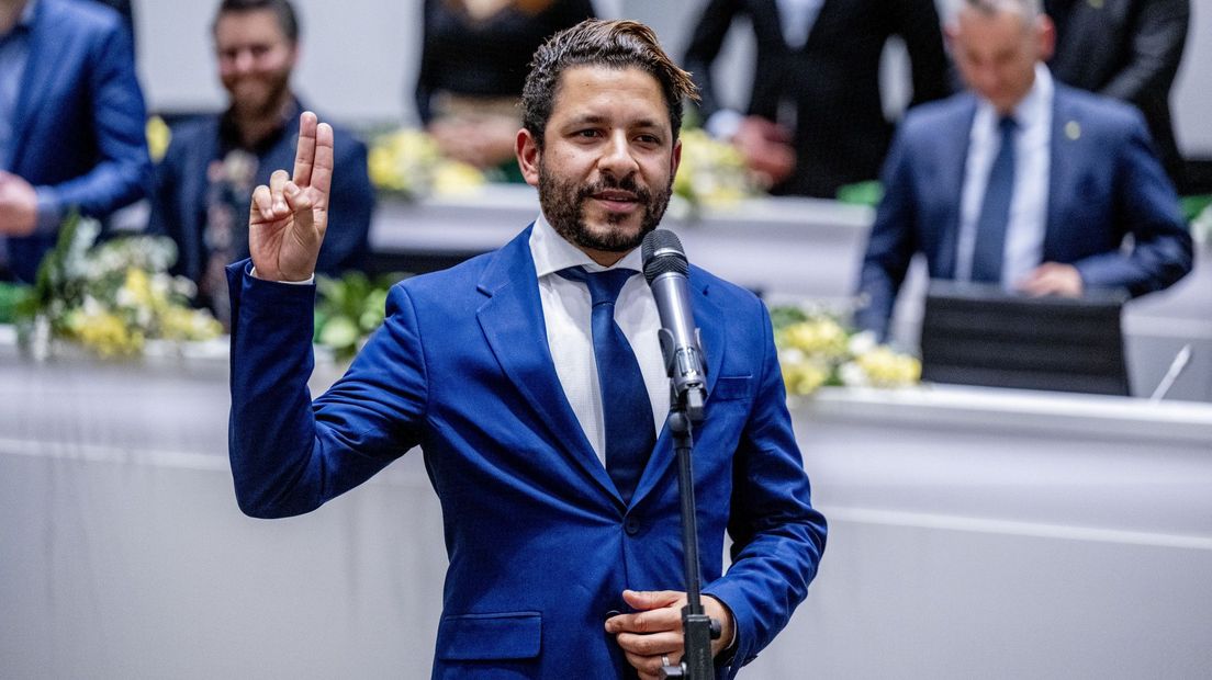 Sebastian Kruis is fractievoorzitter van de PVV in Den Haag