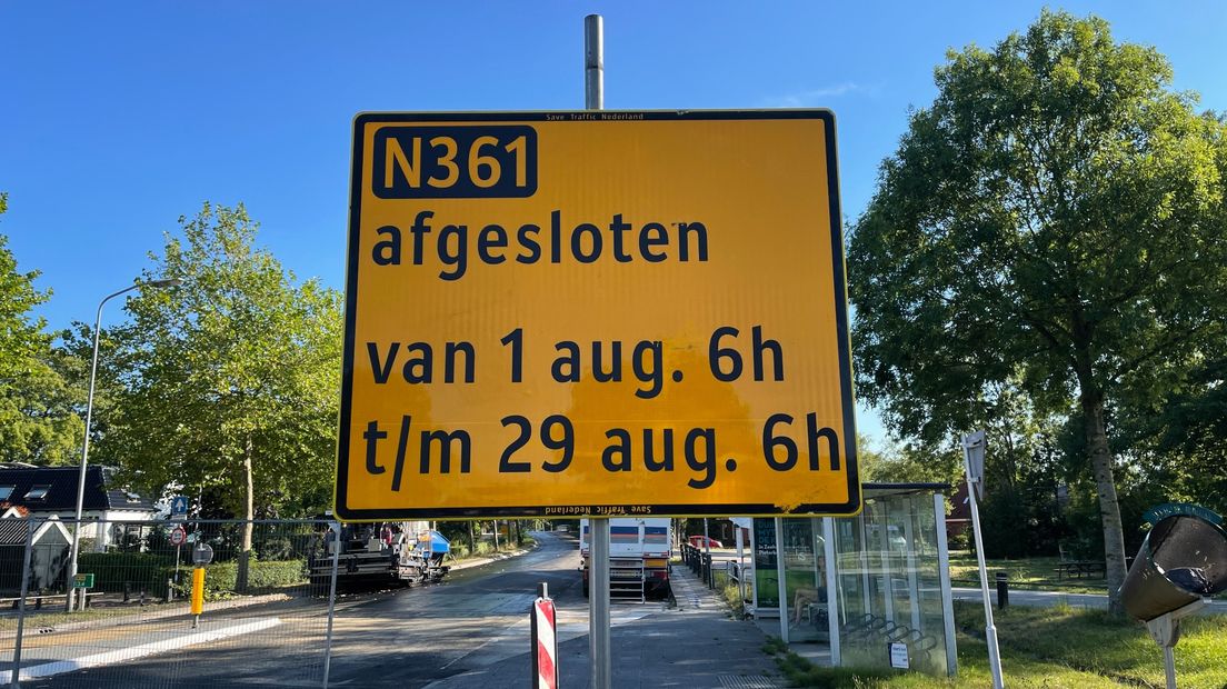 Informatiebord in Winsum