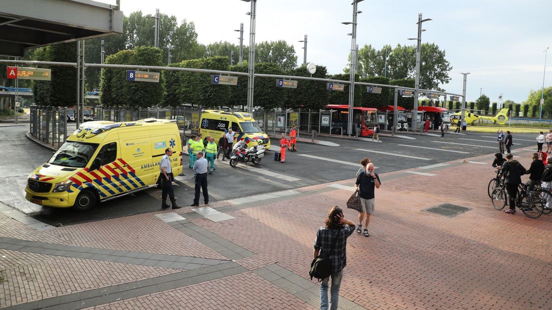 De steekpartij was bij station Centrum West in Zoetermeer