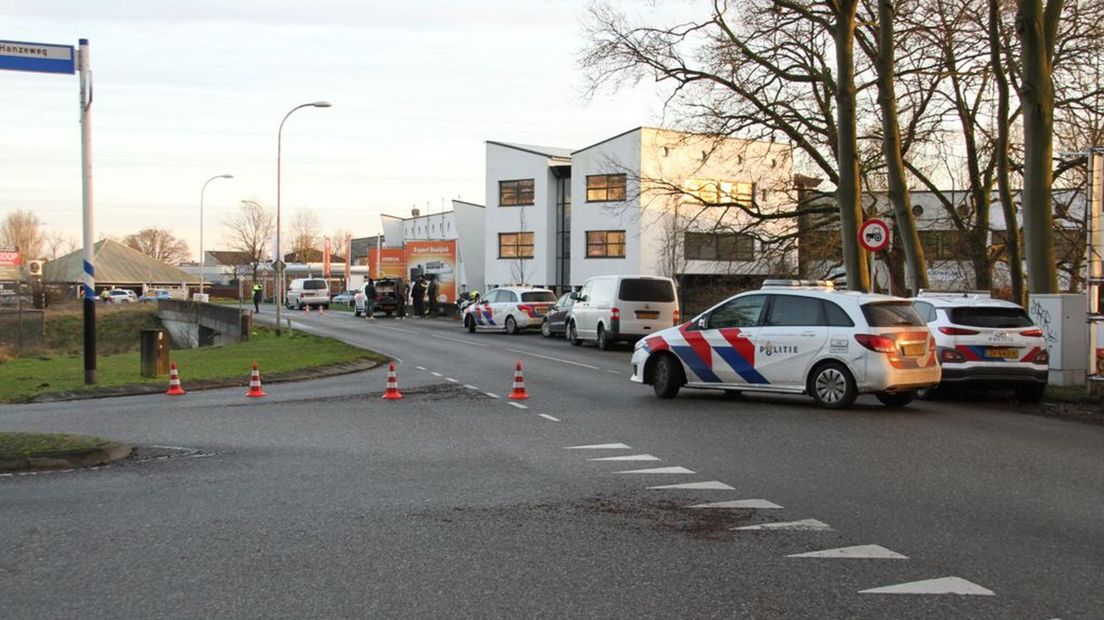 De plek van de vondst is afgezet.
