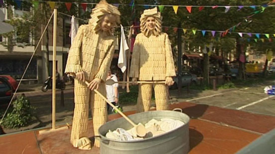Een record aantal kinderen heeft zondag meegedaan aan Kids Statues in Arnhem.