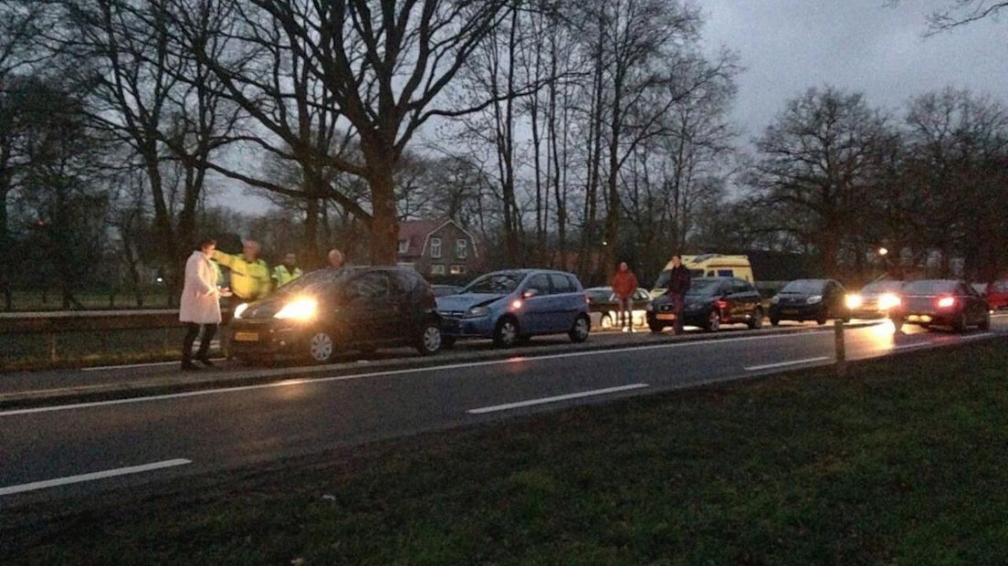 Ongeluk op N35 bij Raalte