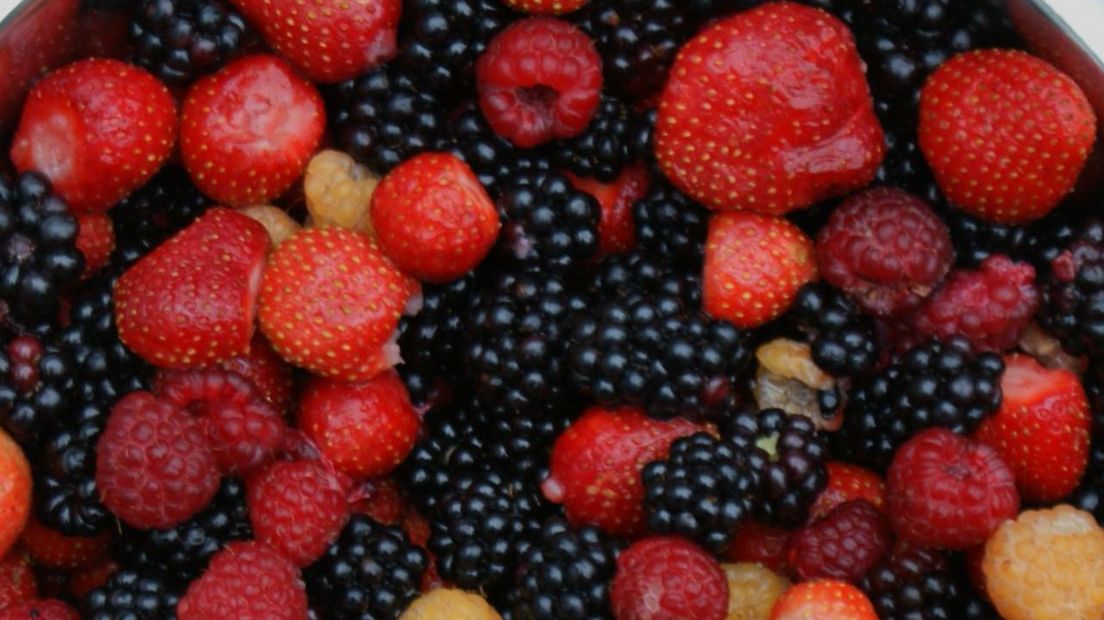 Aardbeien en framboosjes