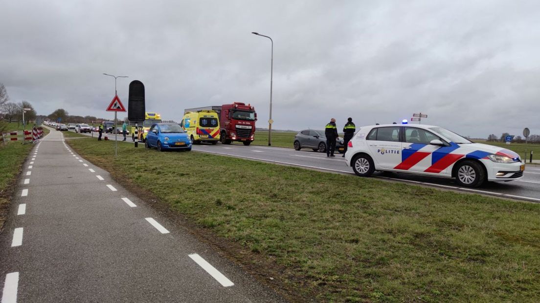 Fietser aangereden op Blokzijlseweg bij Giethoorn