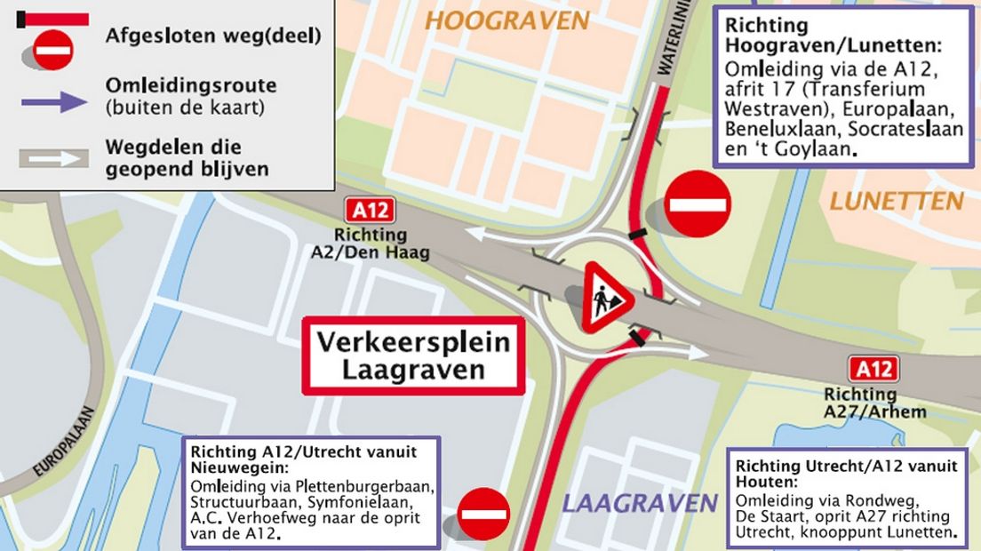 Infografiek van de sitautie bij Laagraven.