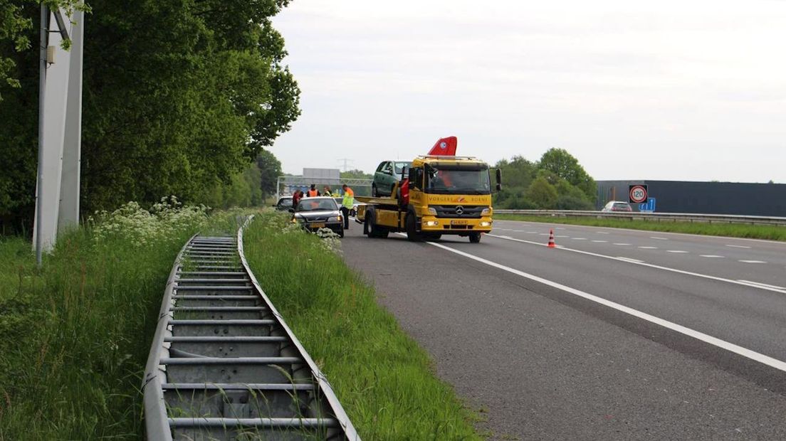 Ongeluk op A35 bij Bornerbroek