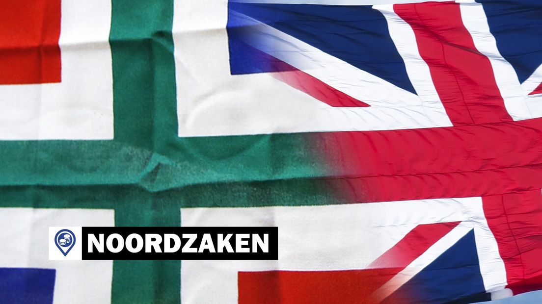 De Groningse en de Britse vlag