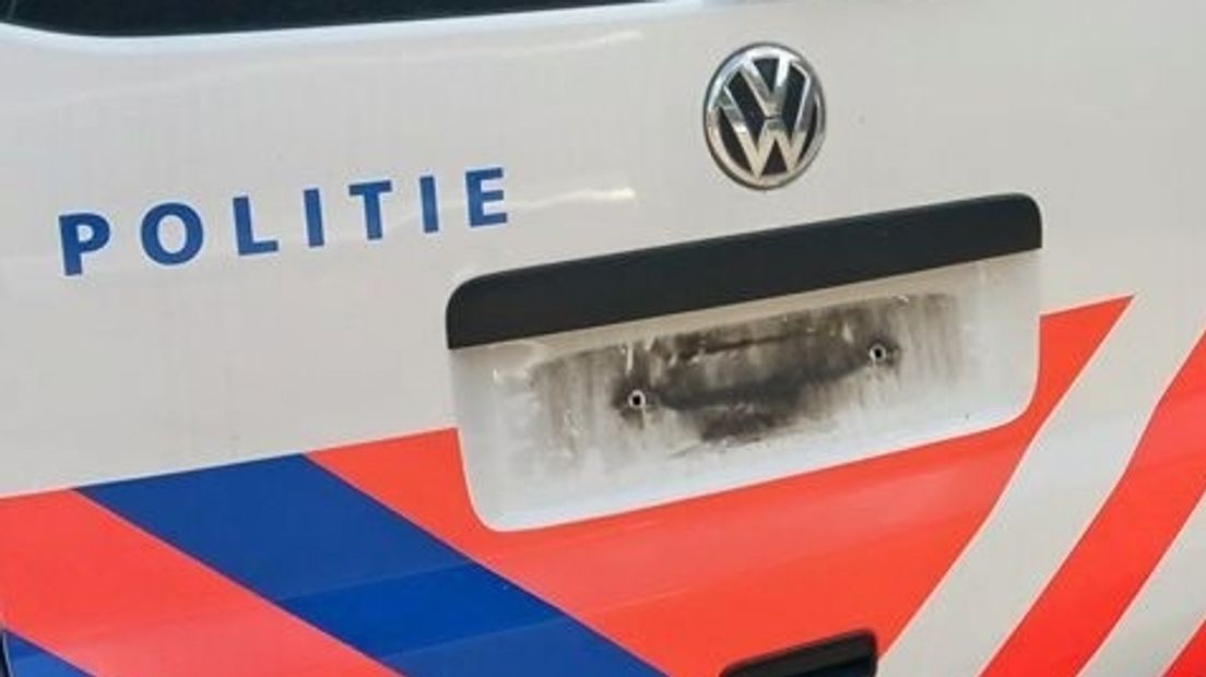 Politie zelf slachtoffer van diefstal, vier kentekenplaten zijn foetsie