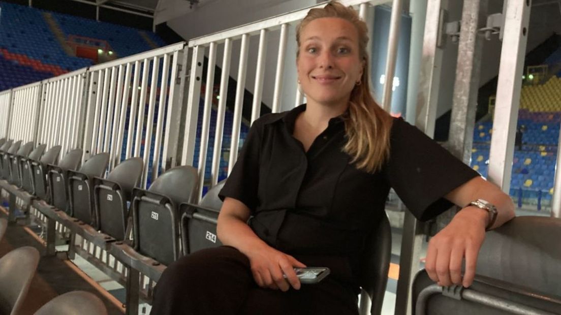 Marloes Wesselink, voormalig speelster van Orion en Longa, is ook present op het WK