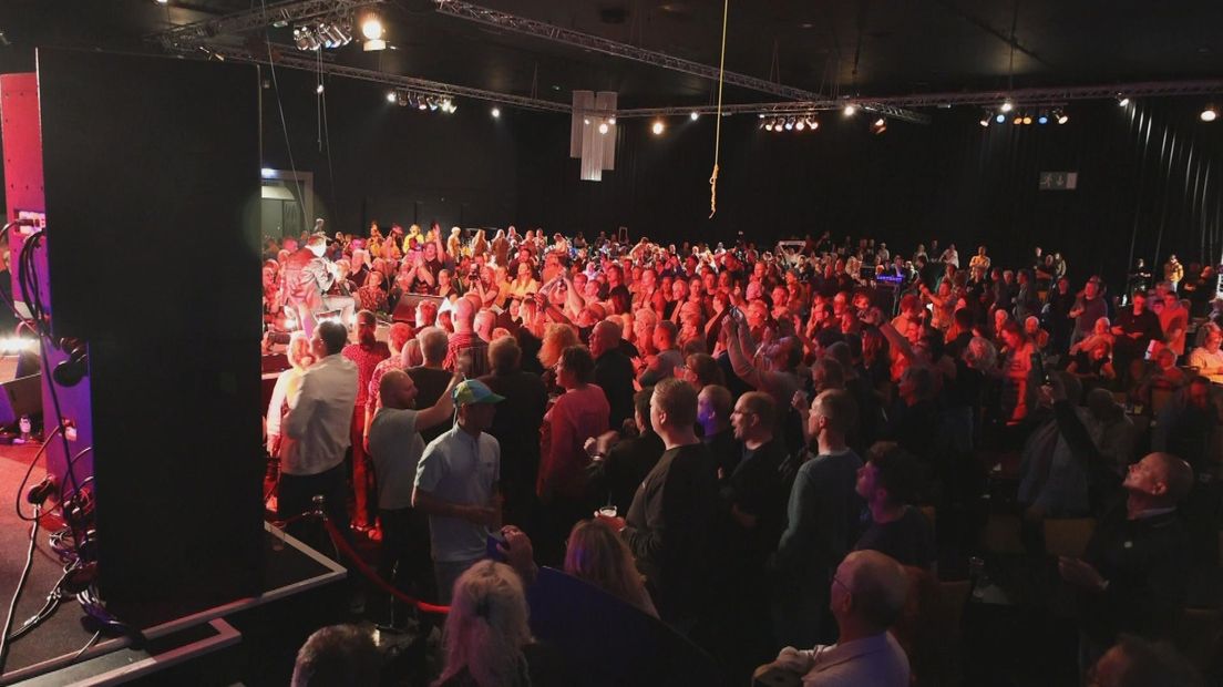 Burdy tijdens zijn jubileumfeest