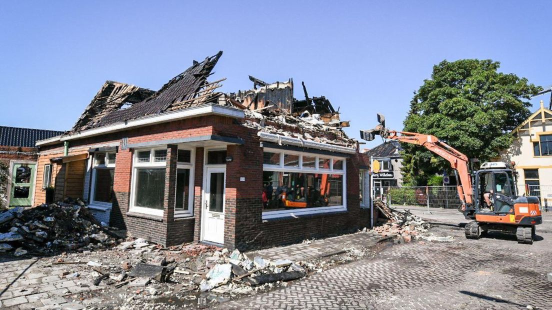 Het huis wordt gesloopt