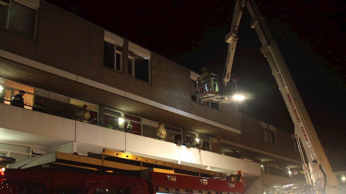 Man overleden bij woningbrand Zwolle
