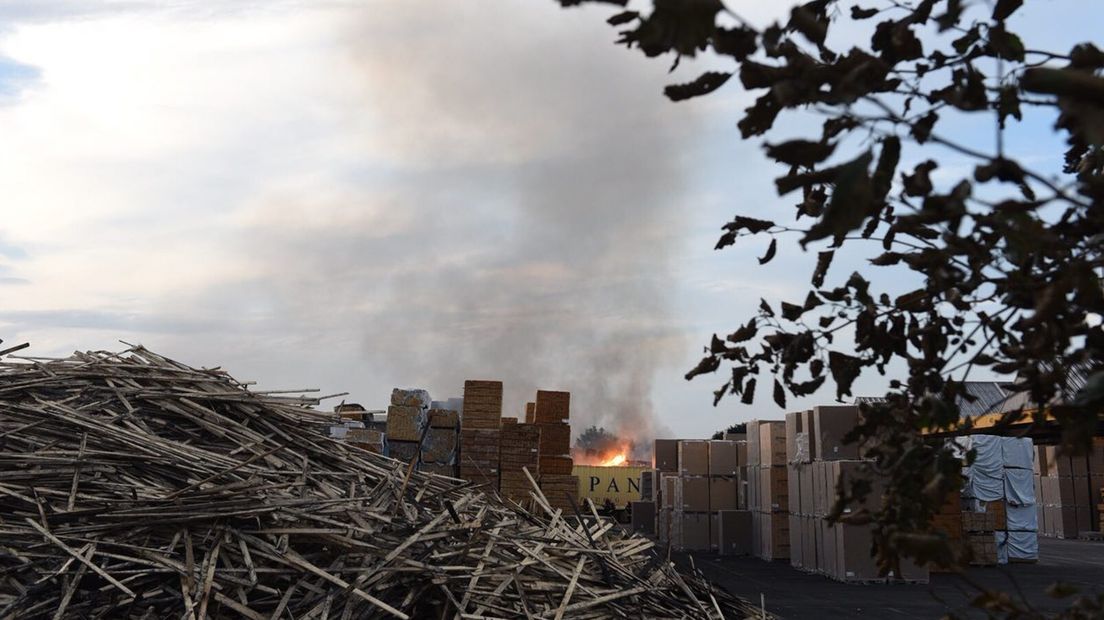 In de vestiging van PKF Post Pallets in Finsterwolde vond in drie dagen tweemaal brand plaats.
