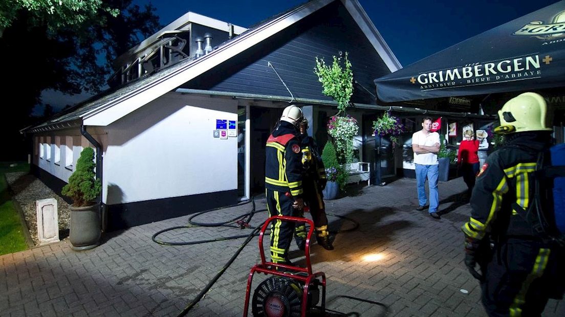 Brand bij restaurant Het Rheins in Enter, juli 2013