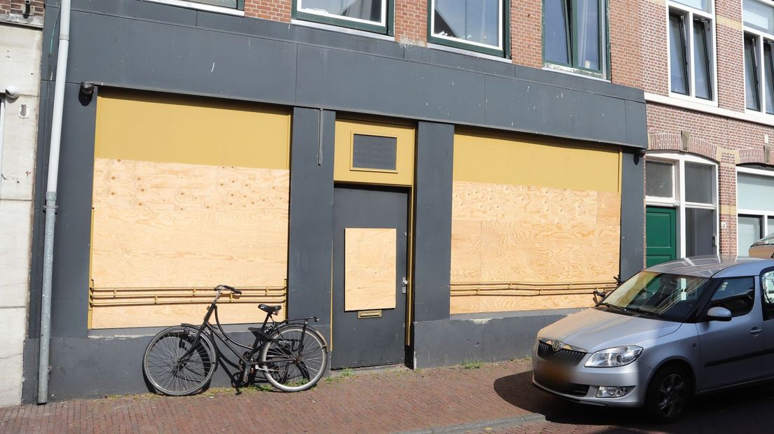 Het pand was al dichtgetimmerd