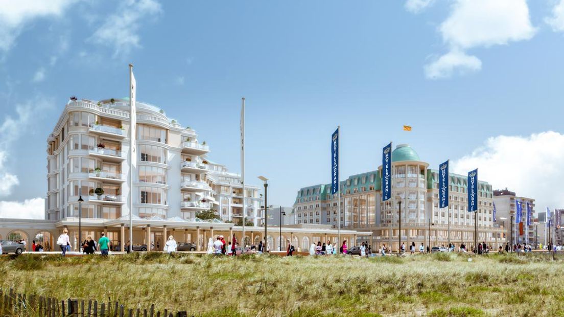 Artist impression van de nieuwbouw