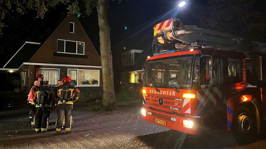 Schoorsteenbrand in Bellingwolde