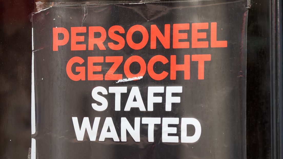 Een poster om nieuw personeel te werven