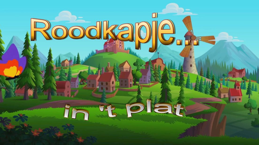Screenshot uit de video Roodkapje in 't Plat
