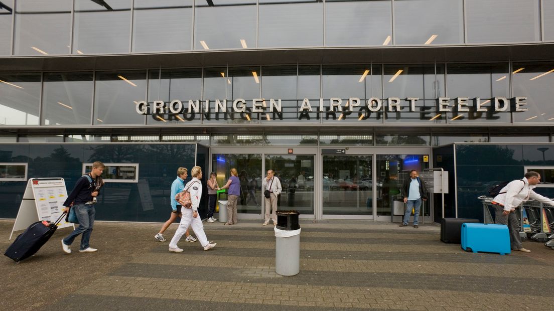 Het protest is op zes plaatsen, waaronder Eelde (Rechten: Ruud Taal/ANP)