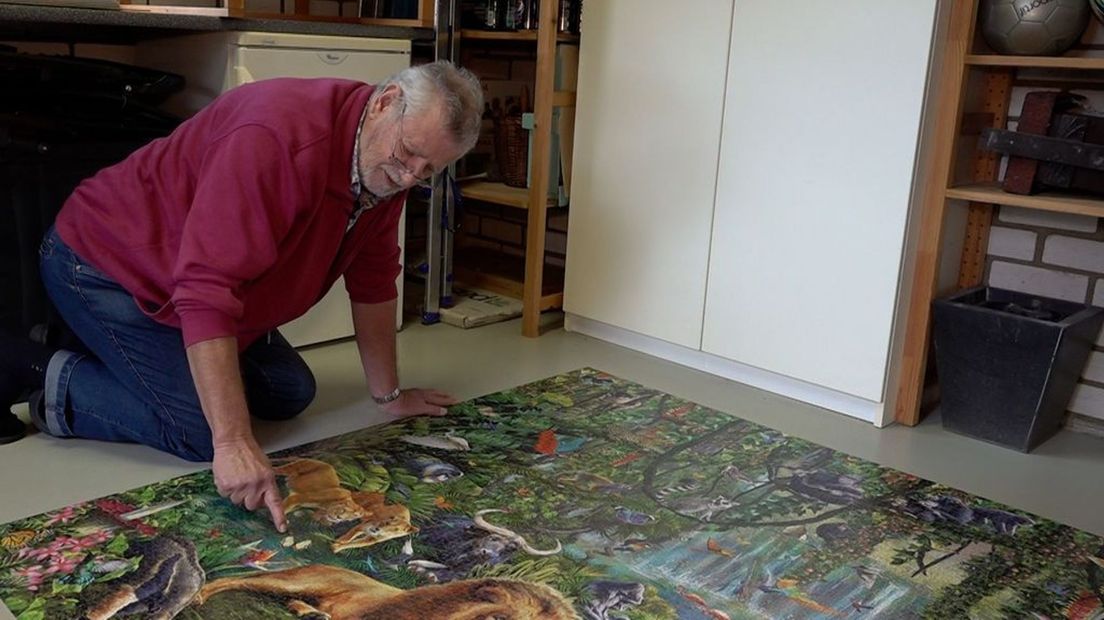 Jan en zijn puzzel.