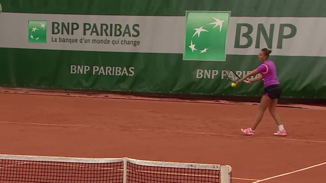 Lesley Kerkhove uit Zierikzee op Roland Garros