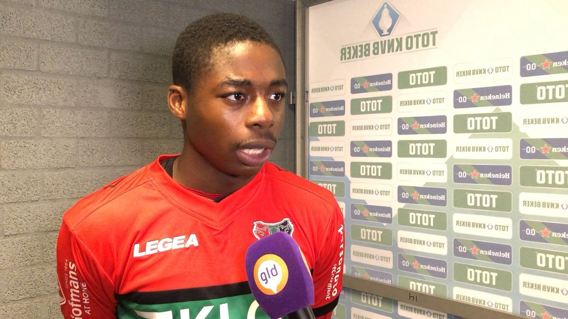 Anthony Musaba maakte er dinsdagavond twee voor NEC tegen Excelsior. Het bleken achteraf geen goals met grote waarde. De Nijmegenaren gingen met 4-2 onderuit, na verlenging, tegen Excelsior en liggen uit het bekertoernooi. 'Ik was graag matchwinner geworden.'