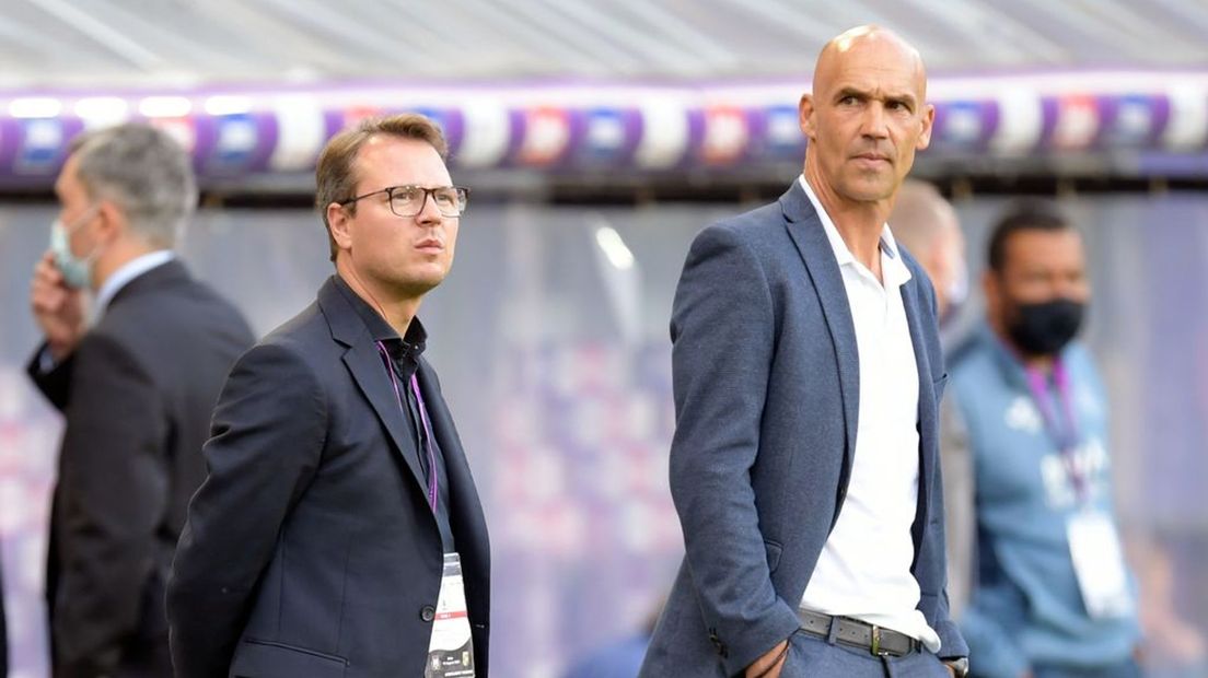 Johannes Spors (links) met trainer Thomas Letsch (rechts)