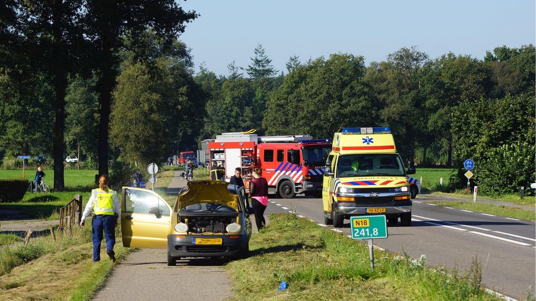 N18 deels afgezet na ongeluk