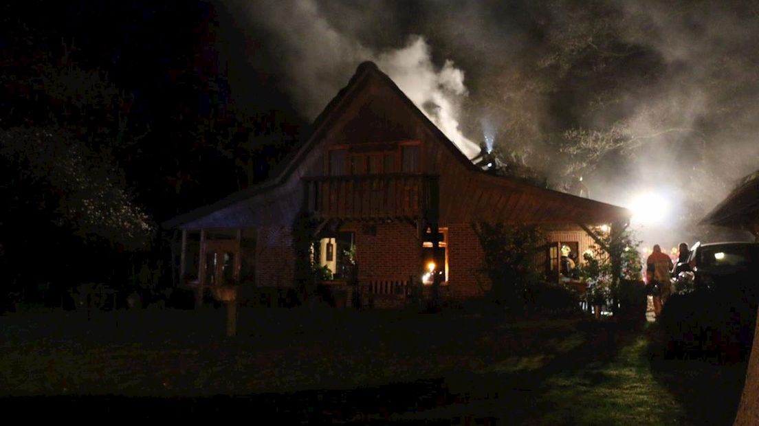 Brand in woning in De Lutte