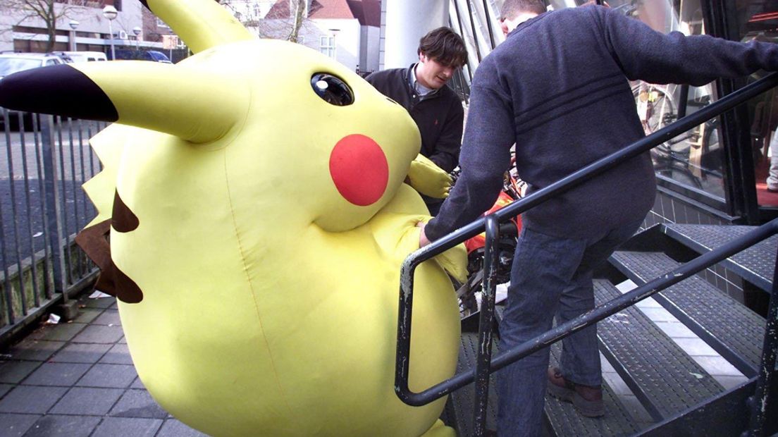 Van de avonturen van Pikachu kwam in 2000 een film uit. Voor een Amersfoortse bioscoop was dat reden voor een feestje.
