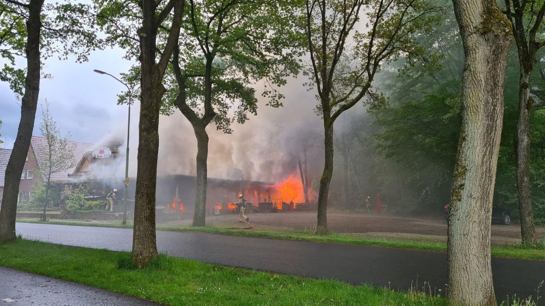 Brand in restaurant De Rooie Kater in Zuidlaren