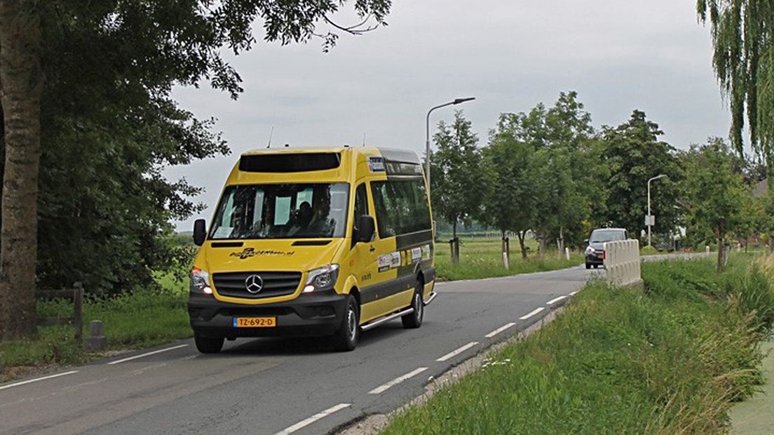 Zo'n bus komt in Nieuwegein te rijden.