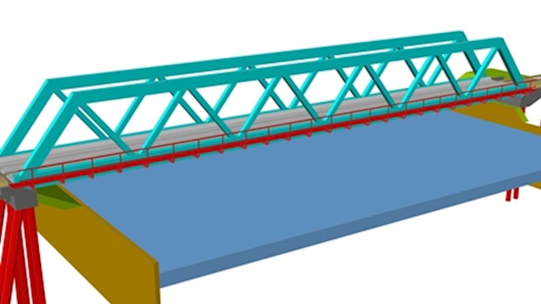 Spoorbrug in aantocht