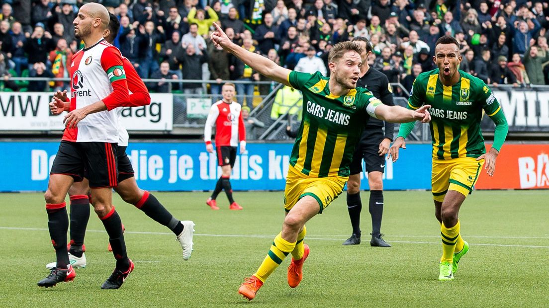 ADO Den Haag - Feyenoord eindigde destijds in 2-2