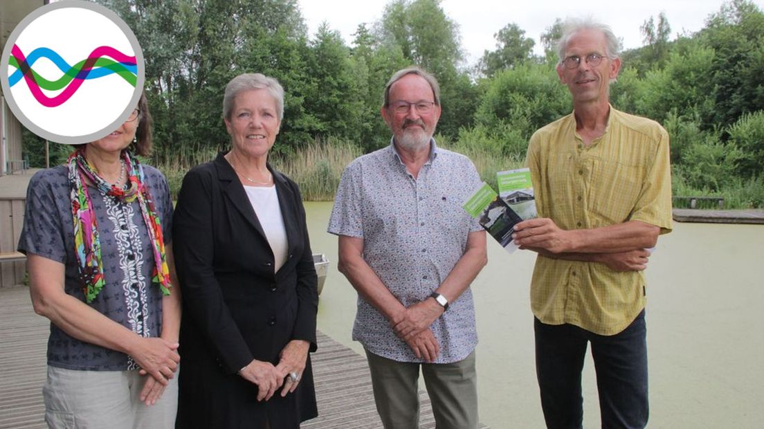 Jet van Heijster, wethouder Ria Barber, Peter Rutten en Arno van der Kruis