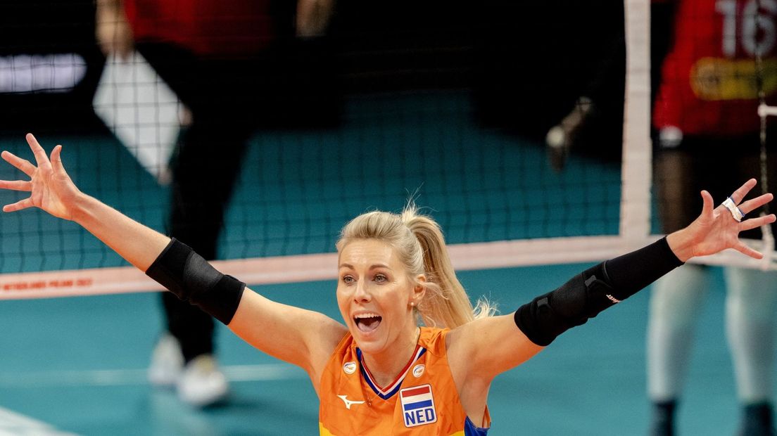 Laura Dijkema op het WK.