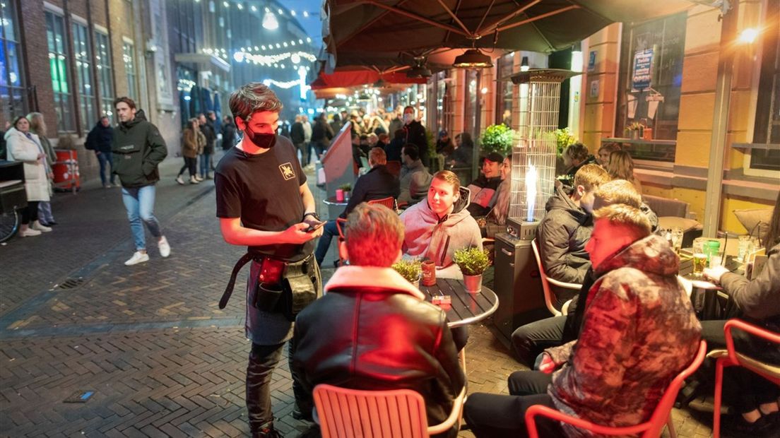 Het Vliegende Paard in Zwolle tijdens de 'protestactie' twee weken geleden