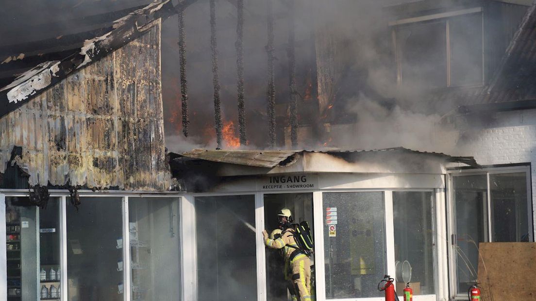 Grote brand in Steenwijkerwold