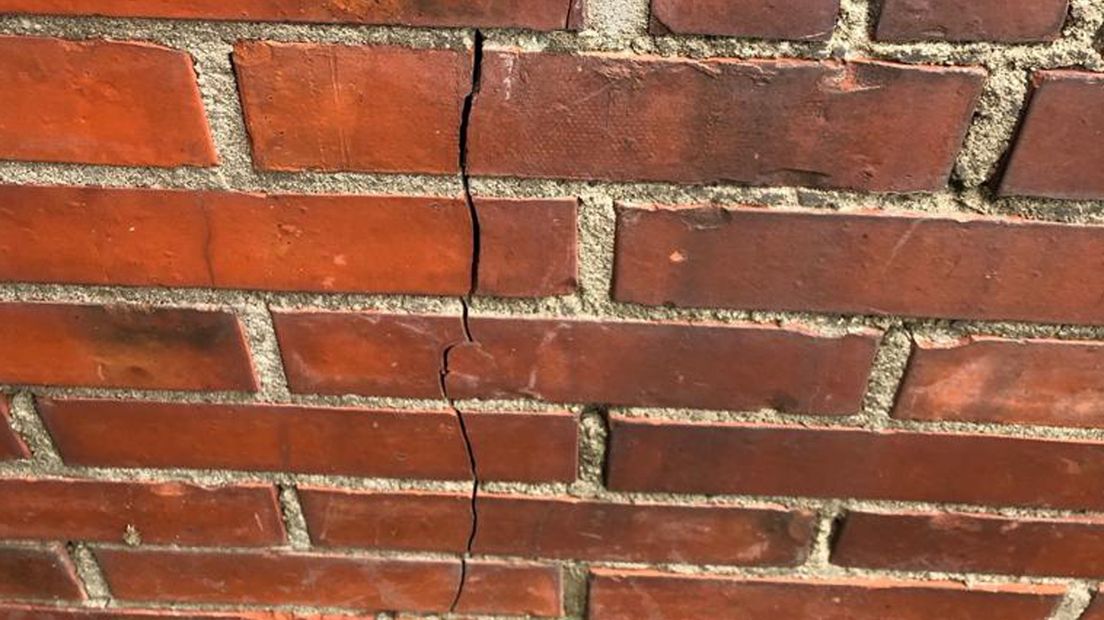Scheur in een muur