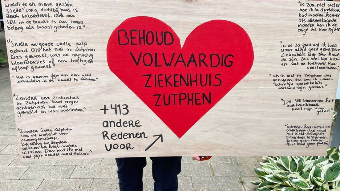 Verhalen van inwoners die willen dat het ziekenhuis in Zutphen volledig open blijft.